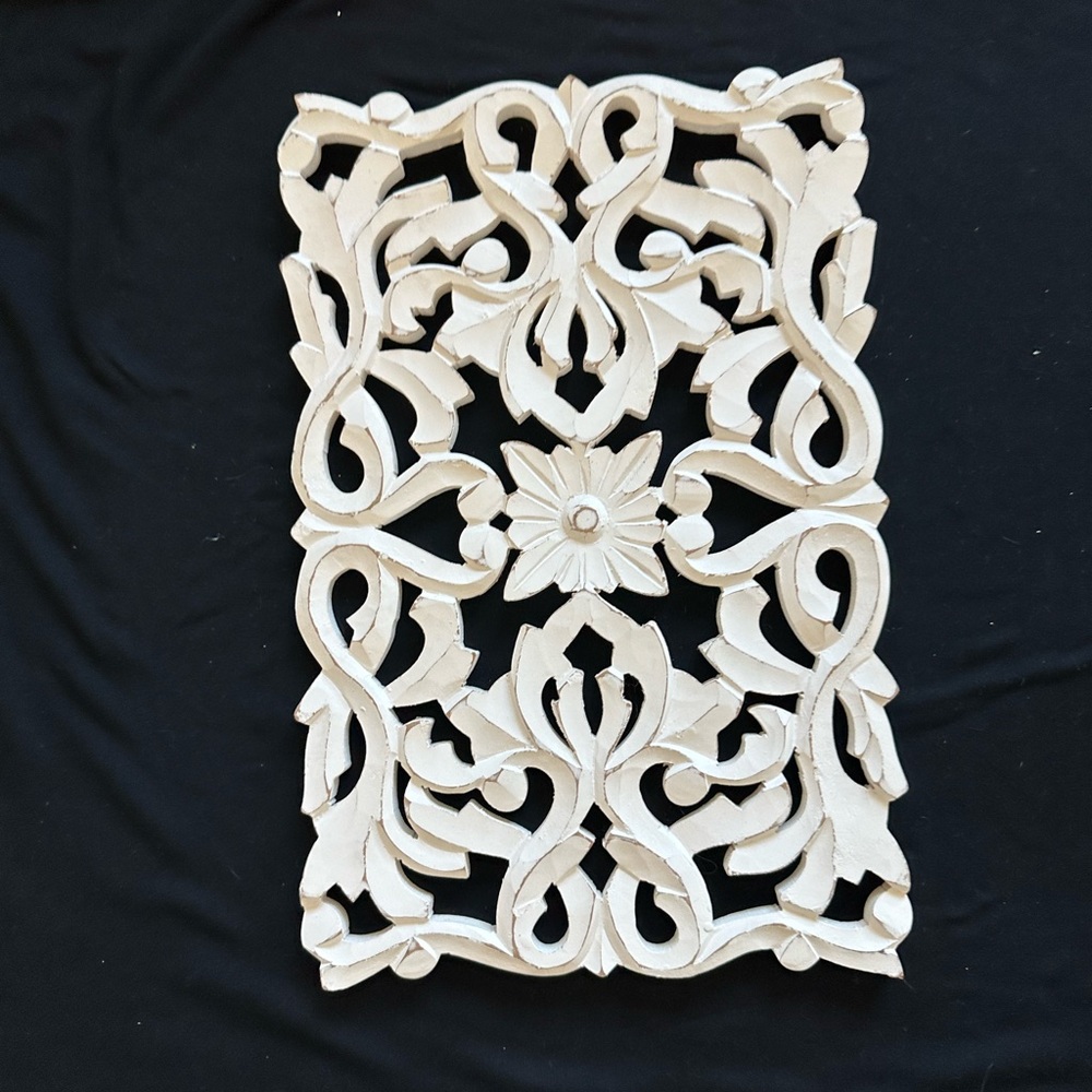 Intricate Cream Wall Art Panel
